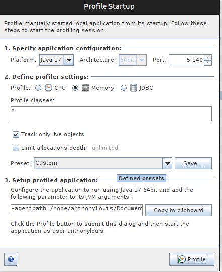 memory-profiler-setup
